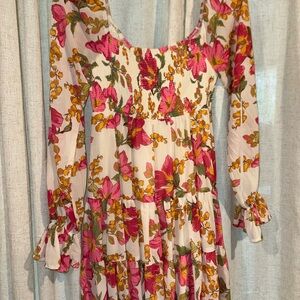 Floral Long Sleeve Dress